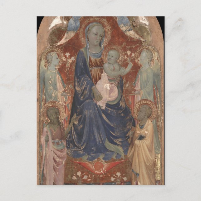 Virgin och Child med Saint John av Rossello Vykort (Framsida)