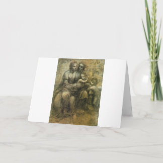Virgin och Child med St. Anne och St. John th Kort