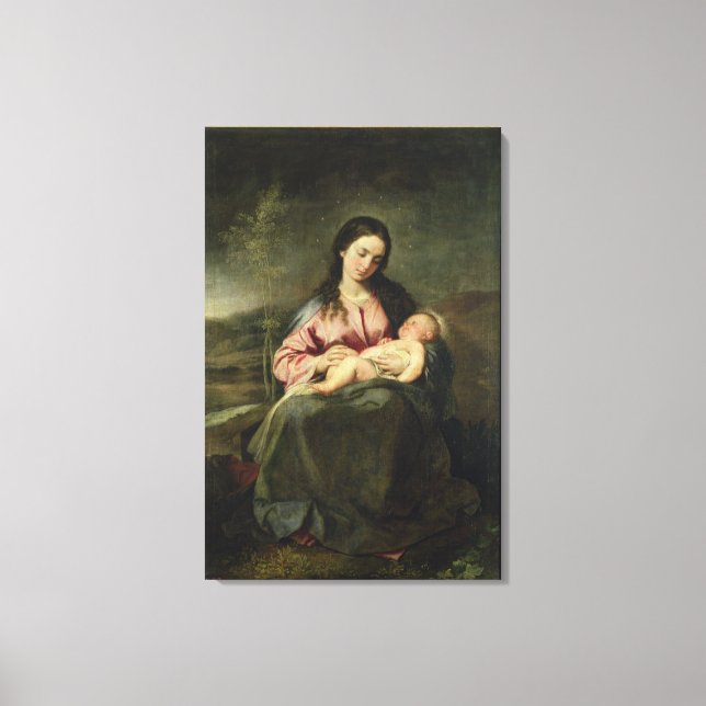 Virgin och underordnad canvastryck (Framsida)