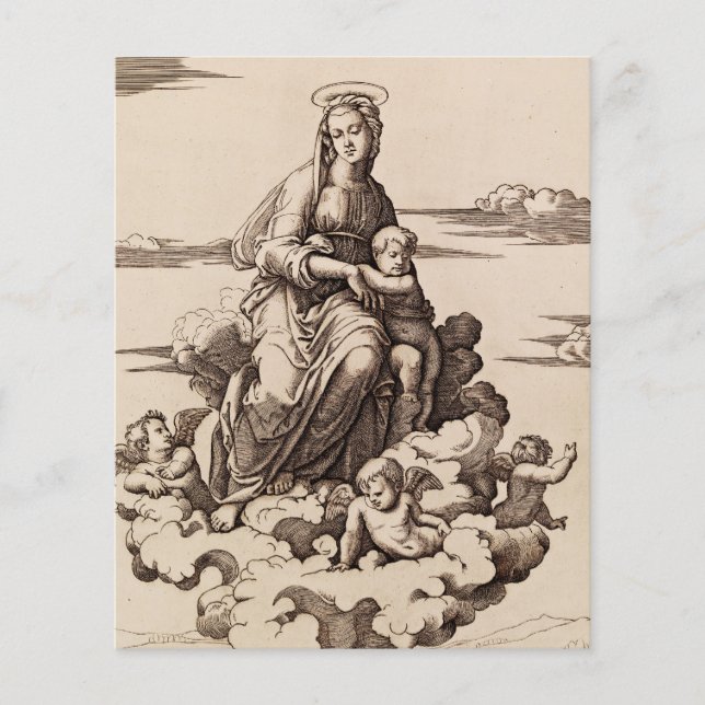 Virgin och underordnad i molnen flygblad (Framsidan)