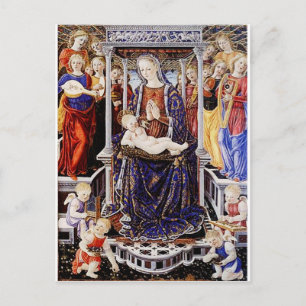 Virgin och underordnad med Music Skapar Angel Vykort