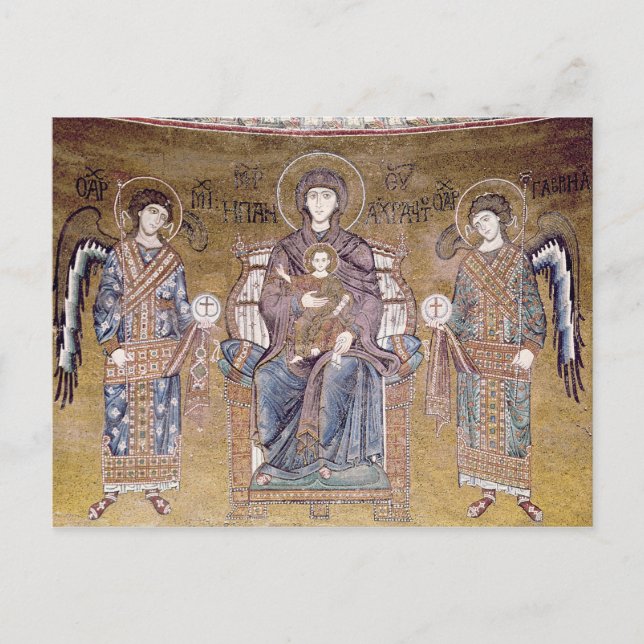 Virgin och underordnad vykort (Framsida)