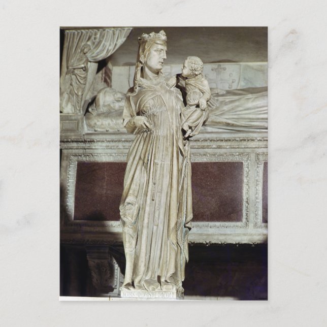 Virgin och underordnad vykort (Framsida)