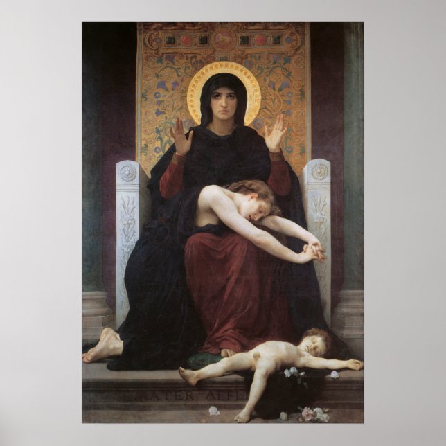 Virgin of Consolation - William Adolphe Bouguereau Poster (Framsidan)