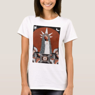 Virgin of Guadalupe  and Flowers T Shirt