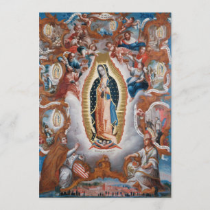 "Virgin of Guadalupe" art anpassningsbar-inbjudnin Inbjudningar