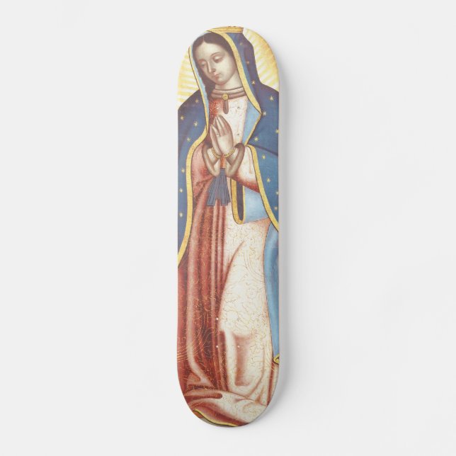 Virgin of Guadalupe Mini Skateboard Bräda 18,5 Cm (Framsida)