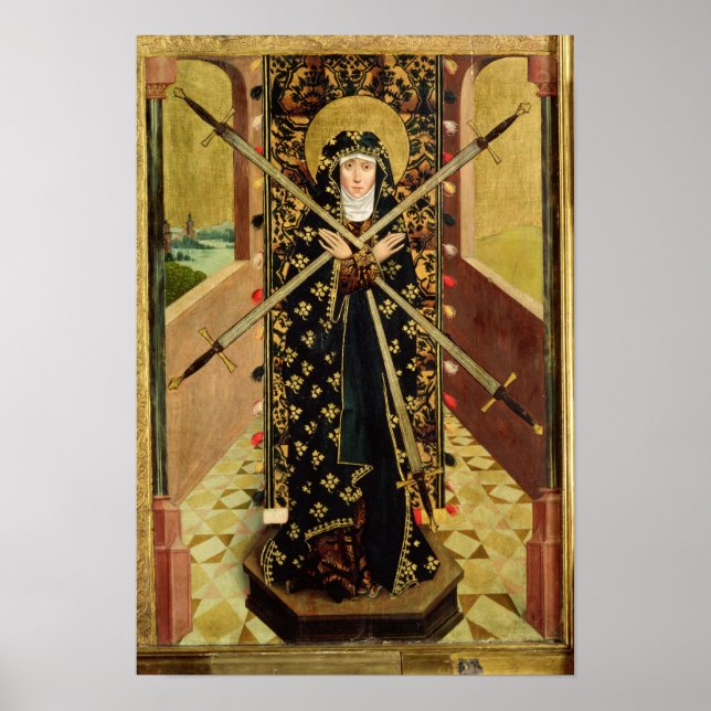 Virgin of Seven Sorrows from the Dome Altar, 1499 Poster (Framsidan)