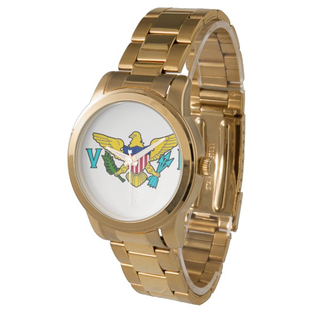 Virgin-öns Flagga watch Armbandsur (Vinklad)