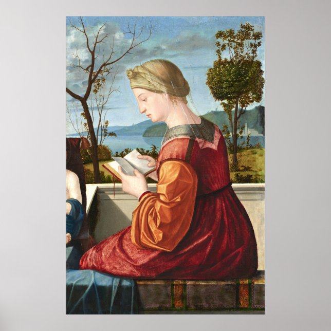 Virgin Reading - Vittore Carpaccio Fine Art Poster (Framsidan)