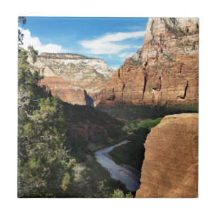 Virgin River i Zion Canyon Kakelplatta