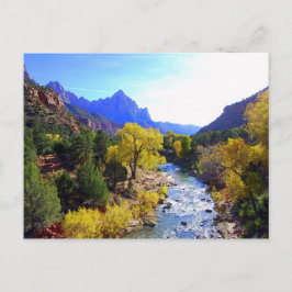 Virgin River, Zion, Utah, vykort