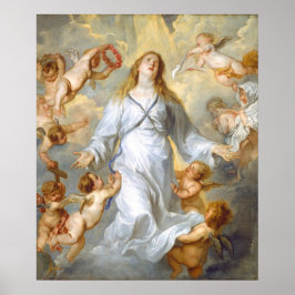 Virgin som Intercessor - Anthony van Dyck Fine Art Poster