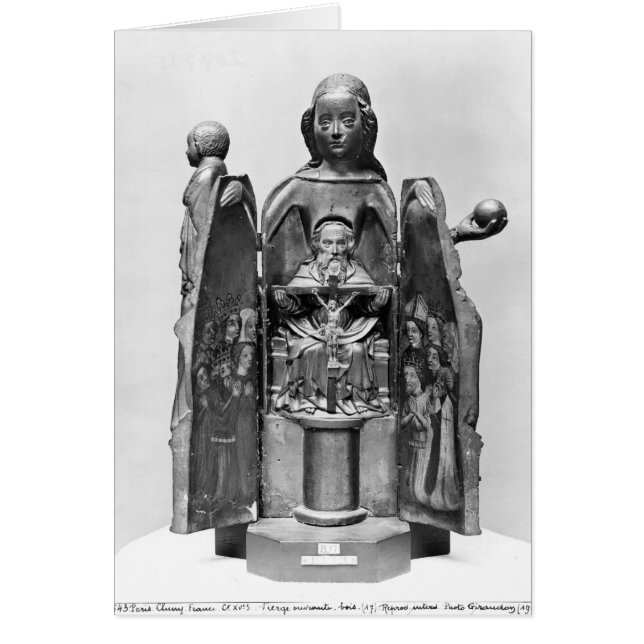Virgin, tidigt 1500-talet hälsningskort (Framsidan)