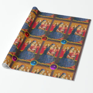 VIRGIN WITH CHILD AND ÄNGLAR Fra Angelico Julafton Presentpapper
