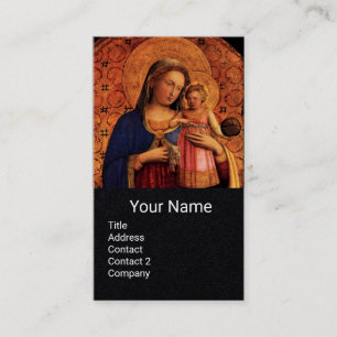 VIRGIN WITH CHILD AND SAINTS ,Black Papper Visitkort