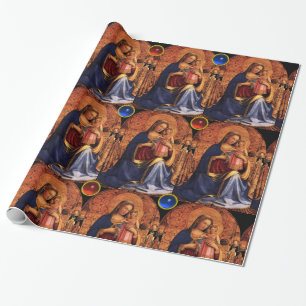 VIRGIN WITH CHILD AND SAINTS,Gemstones Jul Presentpapper