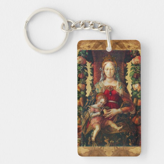 VIRGIN WITH CHILD,Ave Maria Prayer Parchment (Framsidan)