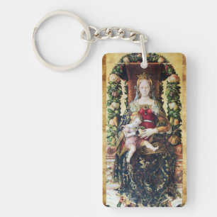 VIRGIN WITH CHILD,Ave Maria Prayer Parchment