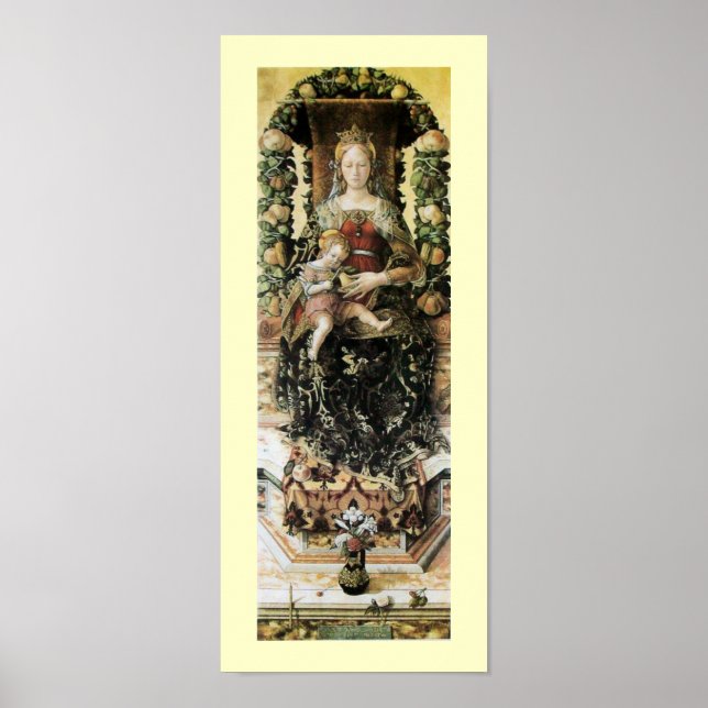 VIRGIN WITH CHILD ,blue black Poster (Framsidan)