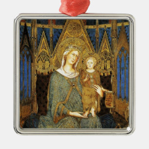 VIRGIN WITH CHILD ,Blue Sapphire Julgransprydnad Metall