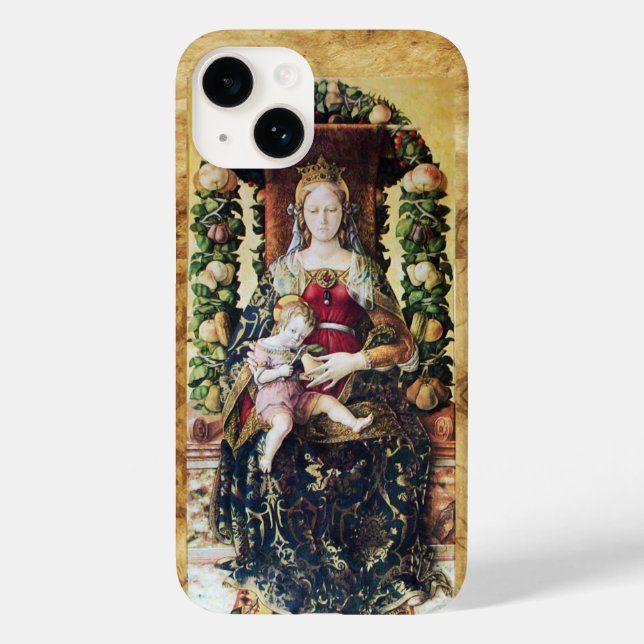 VIRGIN WITH CHILD, Parchement (Baksida)