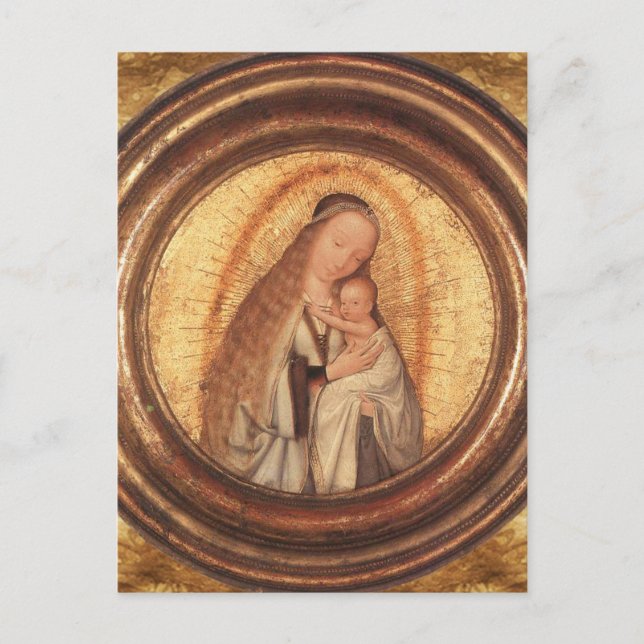 VIRGIN WITH CHILD Parchment Vykort (Framsida)