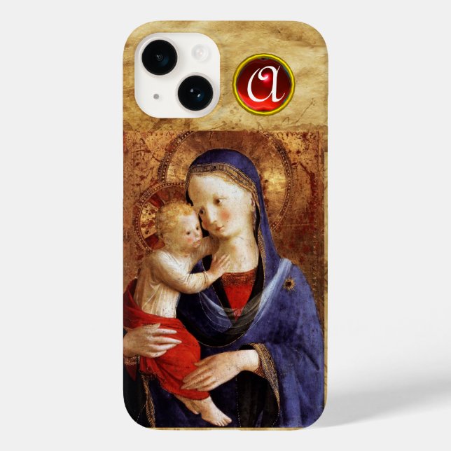 VIRGIN WITH CHILD Red Ruby Monogram (Baksida)