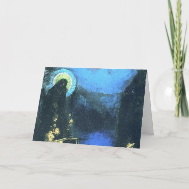 Virgin with Corona by Odilon Redon 1898 Kort (Framsida)