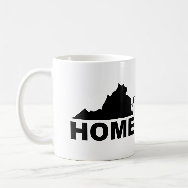 Virgina Hemmet Borta Från Delstat Mug eller Resemu Kaffemugg (Vänster)