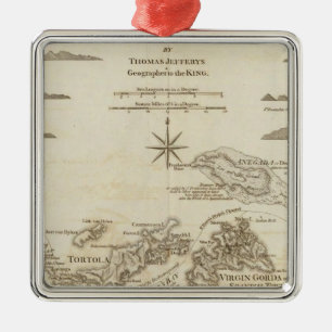 Virginen Islands Julgransprydnad Metall