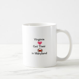 Virginia älskare får krabbor i Maryland - mugg