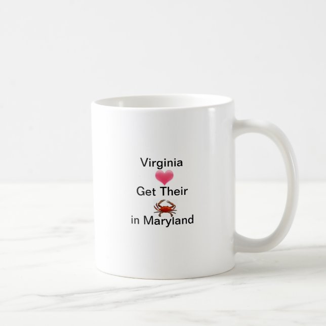 Virginia älskare får krabbor i Maryland - mugg (Höger)
