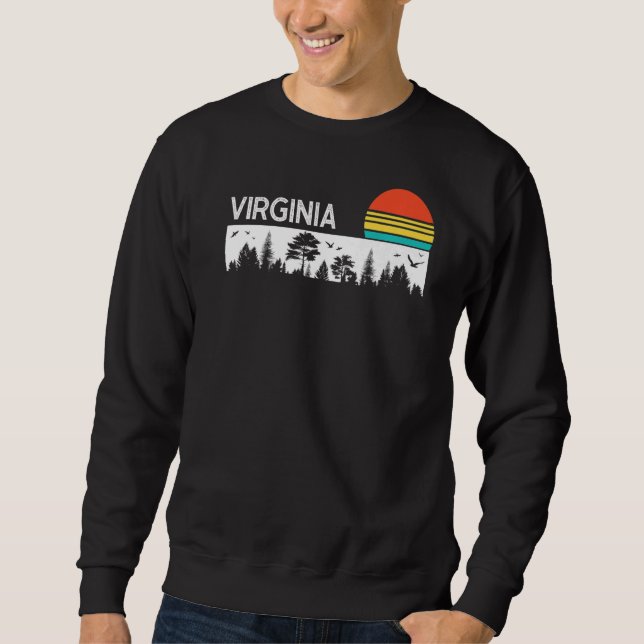 Virginia American State Usa Lång Ärmad Tröja (Framsida)