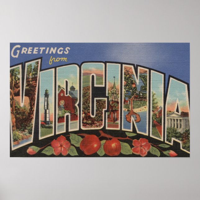 Virginia (Apples/Blommars) - Large Brev Scenes Poster (Framsidan)