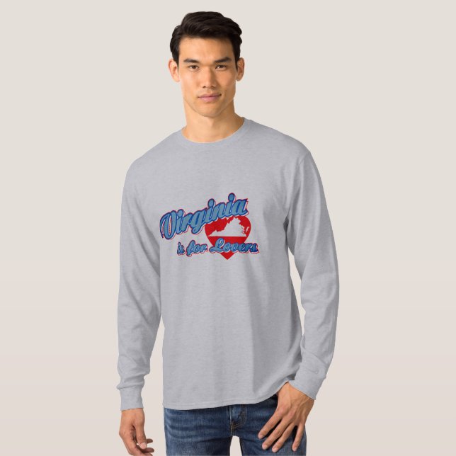 Virginia är till Älskare T Shirt (Hel framsida)