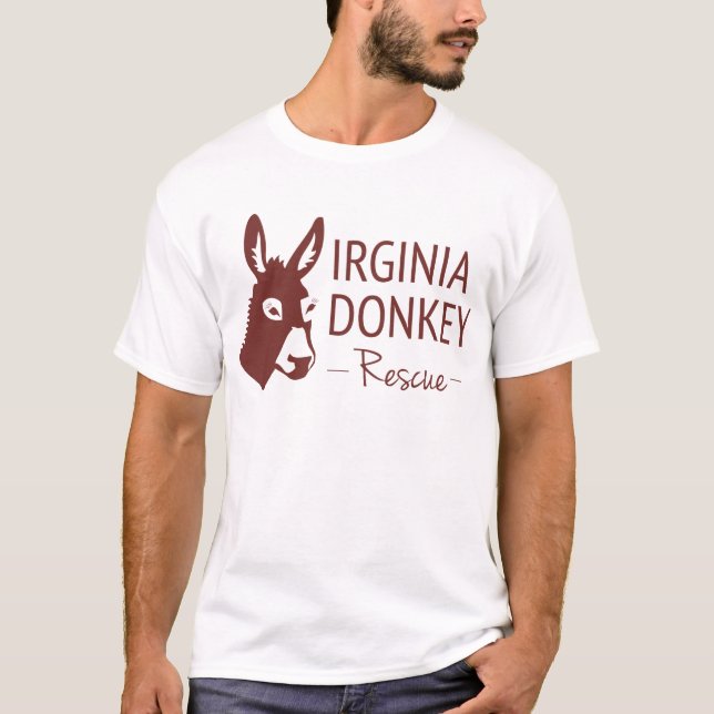 Virginia åsnarädding t-shirt (Framsida)