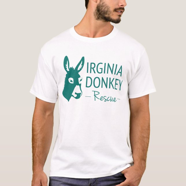 Virginia åsnarädding tee shirt (Framsida)