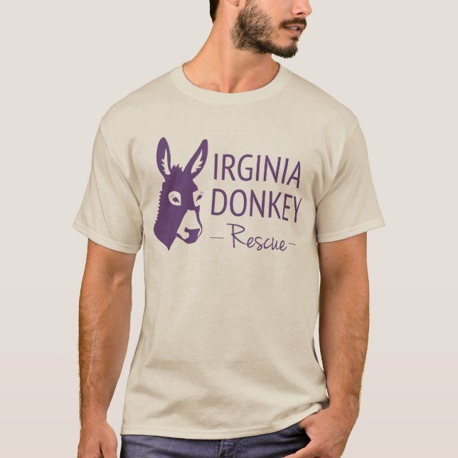 Virginia åsnarädding tee shirt (Framsida)