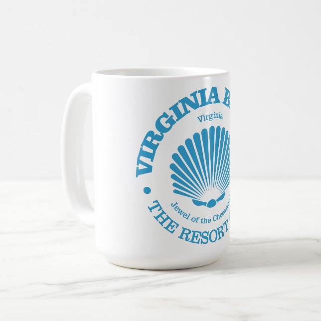 Virginia Beach (årstidsgräns) Kaffemugg (Framsida vänster)