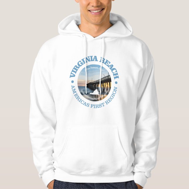 Virginia Beach (B) Hoodie (Framsida)