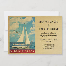 Virginia Beach bröllopsinbjudan Sailboat Inbjudningar