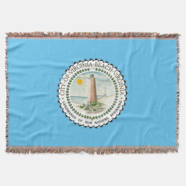 Virginia Beach City flagga Filt (Framsidan)