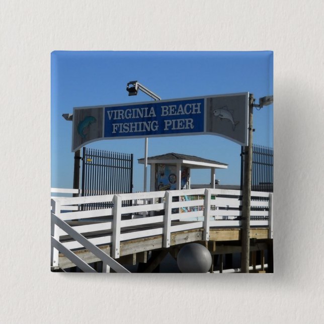 Virginia Beach Fishing Pier Knapp (Framsida)