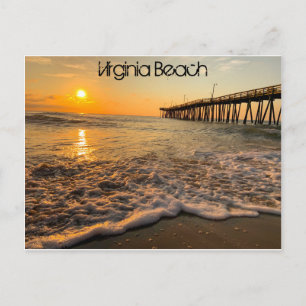Virginia Beach Fishing Pier vid Sunrise Vykort