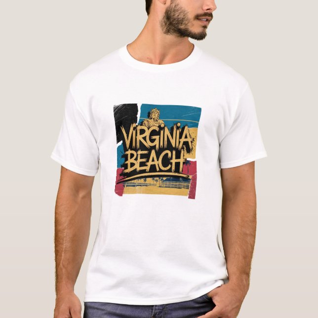 Virginia Beach Gift Idea T Shirt (Framsida)