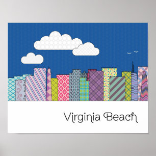 Virginia Beach horisont Poster