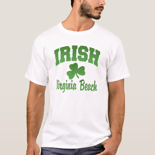 Virginia Beach irländareT-tröja T Shirt (Framsida)