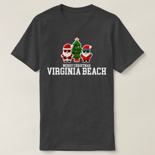 Virginia Beach Julafton T Shirt (Design framsida)