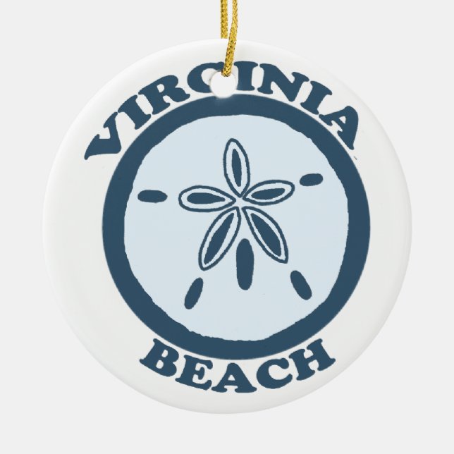 Virginia Beach. Julgransprydnad Keramik (Framsidan)
